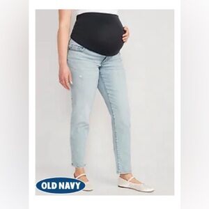 *NWT* Old Navy Maternity Full Panel OG Straight Jeans